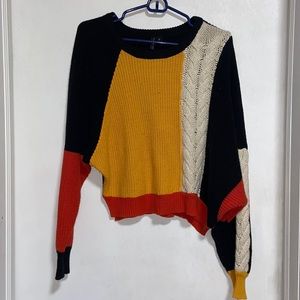 Color block sweater